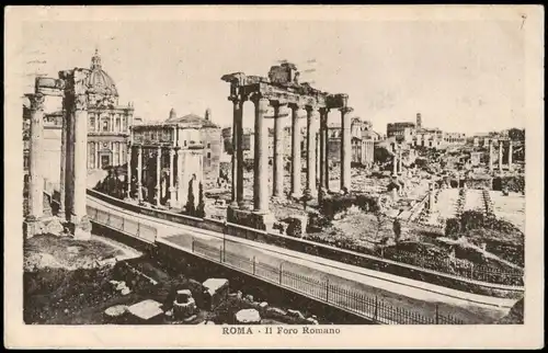 Cartoline Rom Roma Il Foro Romano 1929