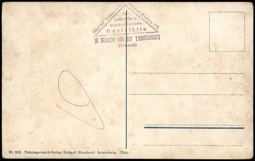 Ansichtskarte Seitenroda Burg Leuchtenburg, Gasthof 2 Bild 1913