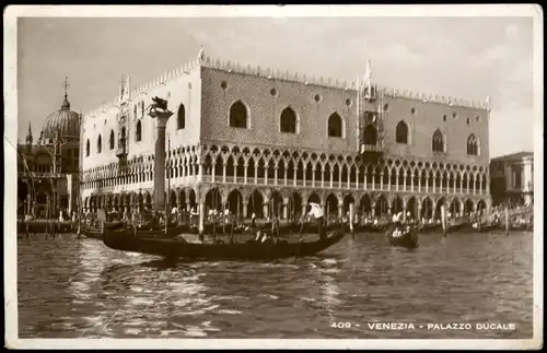 Venedig Venezia Dogenpalast Palazzo Ducale vom Wasser aus gesehen 1930