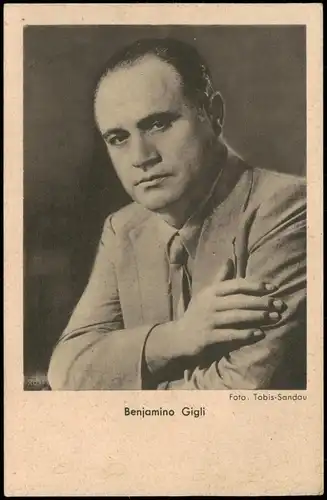 Ansichtskarte  Benjamino Gigli Film/Fernsehen/Theater - Schauspieler 1938