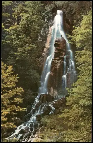 Ansichtskarte Herges-Vogtei-Trusetal Trusenfall - Der Wasserfall 1912
