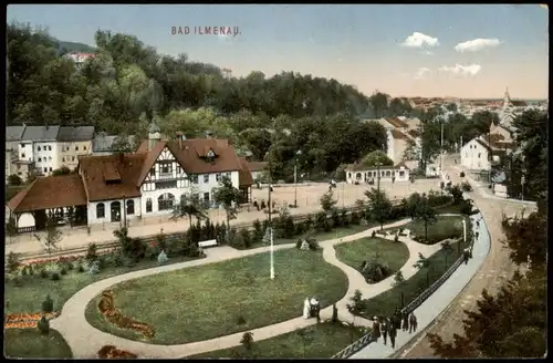 Ansichtskarte Ilmenau Stadtpartie - Straßen 1911