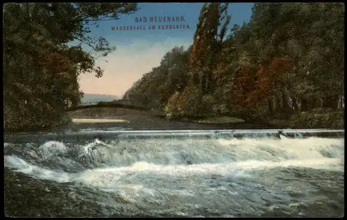 Ansichtskarte Bad Neuenahr-Bad Neuenahr-Ahrweiler Wasserfall am Kurgarten 1911