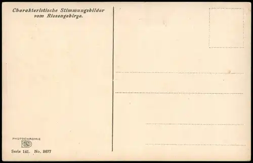 .Tschechien Charakteristische Stimmungsbilder Riesengebirge. 1911