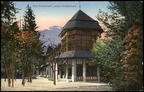 Ansichtskarte Bad Reichenhall Neues Gradierhaus 1919
