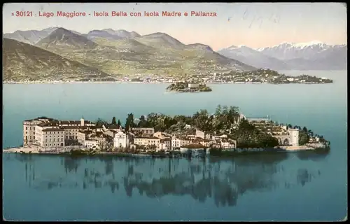 Cartoline Stresa Stresa Isola Bella con Isola Madre e Pallanza 1913