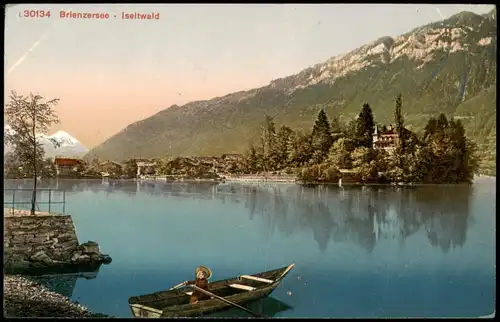 Ansichtskarte Iseltwald Panorama am Brienzersee - Iseltwald 1910