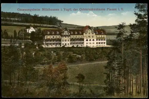 Mühlhausen Bad Elster Genesungsheim Mühlhausen i. Vogtland d.   Plauen 1914