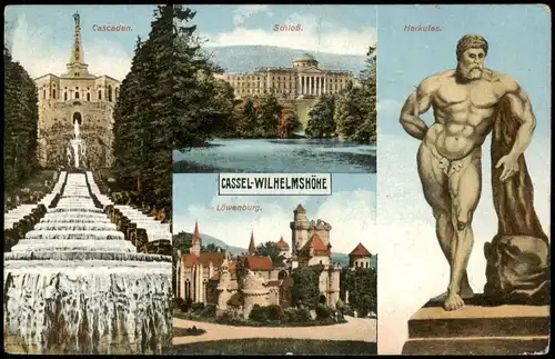Bad Wilhelmshöhe-Kassel Cassel  Schloss  Cascaden uvm. 1916  1. WK Feldpost