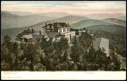 Ansichtskarte Goslar Panorama, Partie am Steinberg 1900