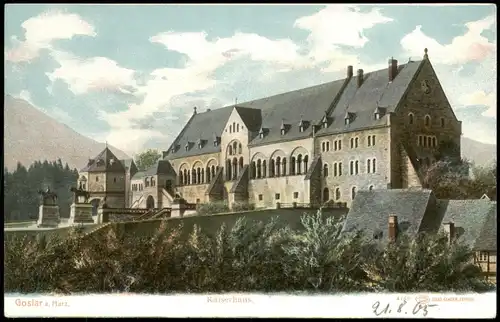 Ansichtskarte Goslar Partie Kaiserpfalz / Kaiserhaus 1900