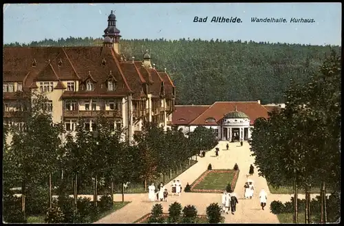 Postcard Bad Altheide Polanica-Zdrój Kurhaus und Wandelhalle 1930