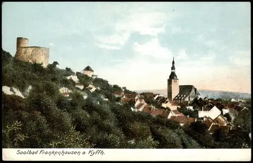 Ansichtskarte Bad Frankenhausen Panorama-Ansicht Stadtteilansicht 1910
