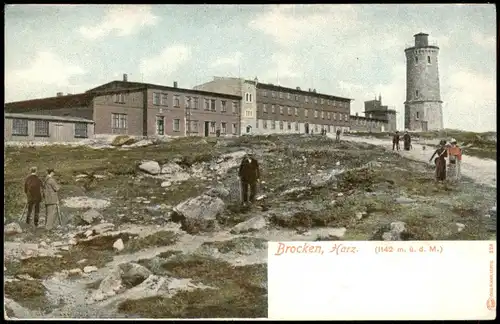 Ansichtskarte Ilsenburg (Harz) Partie auf dem Brocken (Harz) 1900