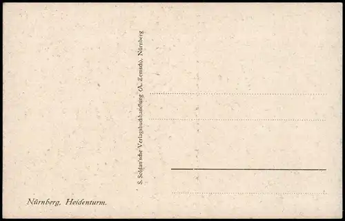 Ansichtskarte Nürnberg Heidenturm (signierte Künsterkarte) 1910