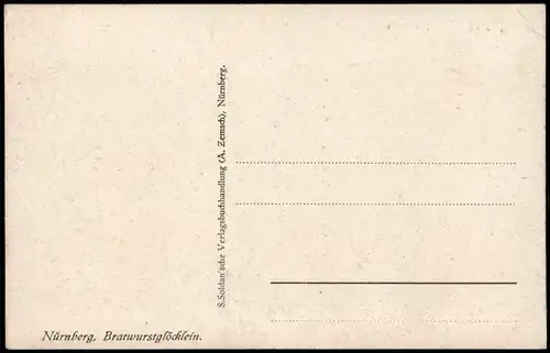 Ansichtskarte Nürnberg Bratwurstglöcklein (signierte Künstlerkarte) 1910