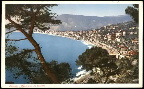 Cartoline Alassio Blick au die Stadt 1938