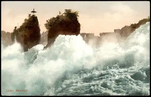 Neuhausen am Rheinfall Rheinfall Waterfalls Wasserfall Rhine River Falls 1910