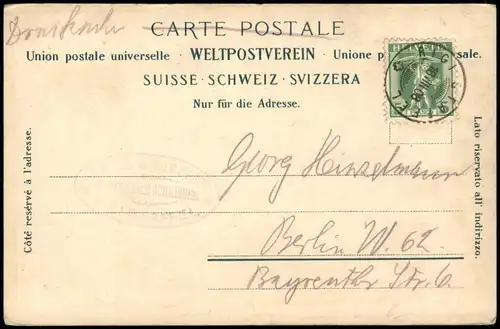 Ansichtskarte Goldau (Arth SZ) mit Rigi-Kulm u. Scheidegg 1908