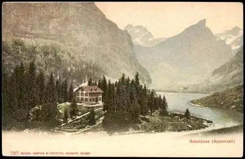 Ansichtskarte Appenzell (CH) Seealpsee (Appenzell) 1912