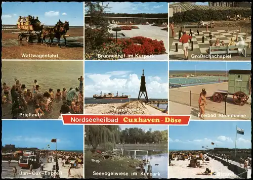 Döse-Cuxhaven  u.a. Strand, Wattwagen-Fahrt, Großschachspiel uvm. 1988