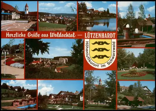 Lützenhardt Herzliche Grüße aus Waldachtal, Mehrbildkarte 1980
