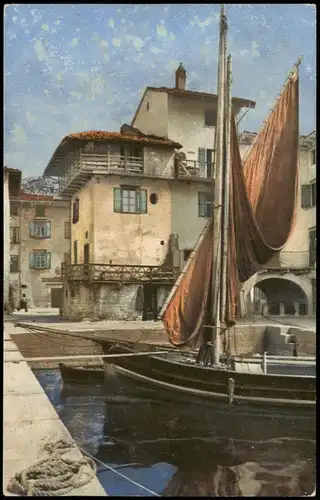 Cartoline .Italien Italia Stadt, Hafen - Stimmungsbild Italien 1912