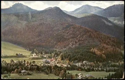 Ansichtskarte Kreuth Dorf Kreuth Panorama Totalansicht 1910