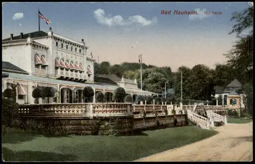 Ansichtskarte Bad Nauheim Kurheim, Heliocolorkarte 1910