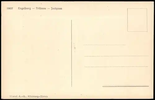 Ansichtskarte Innertkirchen Umlandansicht Engelberg Trübsee Jochpass 1911