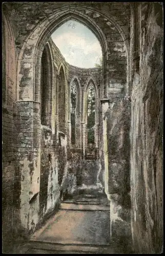 Ansichtskarte Oybin Inneres der Kirchruine Ruine Kirche 1910