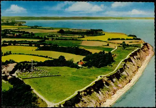 Travemünde-Lübeck Hermannshöhe mit Brodtener Ufer vom Flugzeug aus 1970