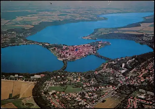 Ansichtskarte Ratzeburg Luftbild Luftaufnahme 1989