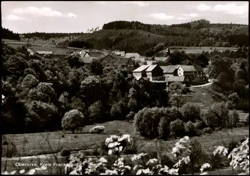 Ansichtskarte Oberorke-Vöhl Pension Ponyhof 1976