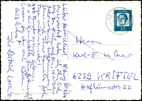 Ansichtskarte Neuerburg Luftbild 1963