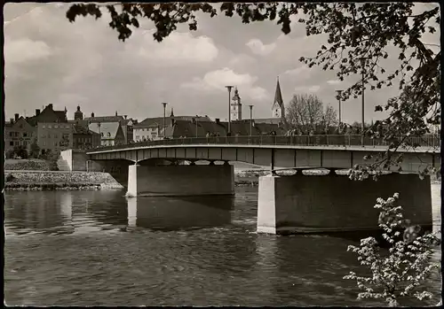 Ansichtskarte Ingolstadt Neue Donaubrücke - Fotokarte 1964