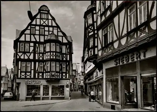 Ansichtskarte Limburg (Lahn) Altstadt, Straßen - Geschäfte 1964