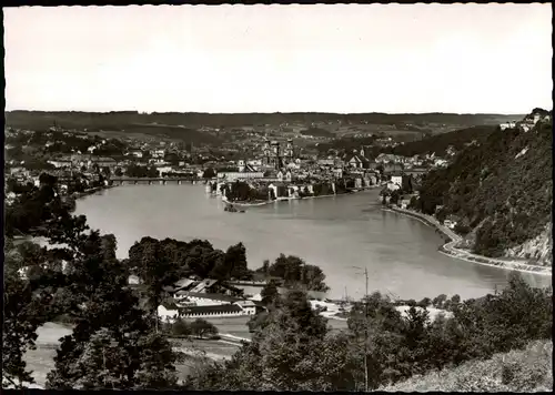 Ansichtskarte Passau Blick über die Stadt 1962