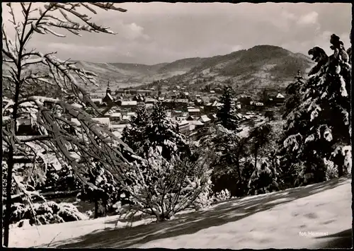 Ansichtskarte Künzelsau Winter - Stadtblick 1961