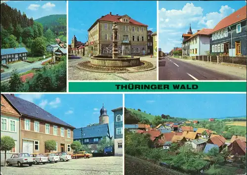 Eisfeld Saargrund  MB - Blick zur Ernst-Thälmann-Straße, Sachsenbrunn  1980