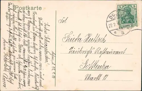 Ansichtskarte Dohna Blick vom Burgberg 1906/1910
