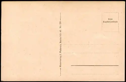 Wangerooge Meer / Strand Die Flut kommt (signierte Künstlerkarte) 1920