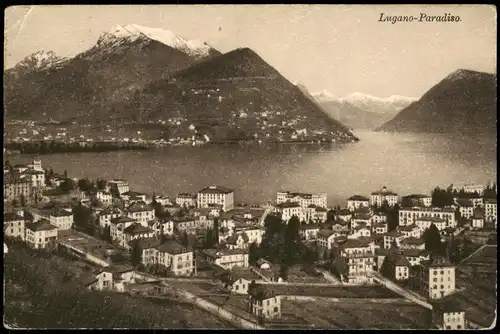 Ansichtskarte Lugano Paradiso 1927