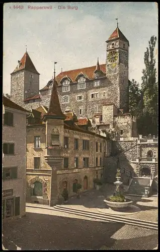 Ansichtskarte Rapperswil-Jona Die Burg 1922