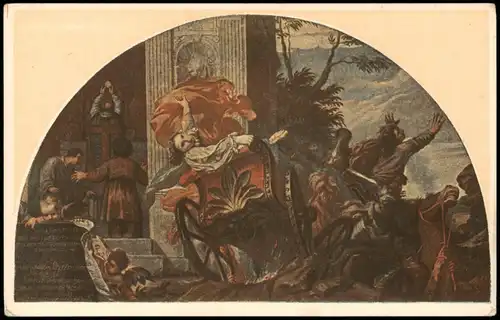 Künstlerkarte (Art Postcard) K. SKRÉTA: SMRT DRAHOMÍRY. 1920