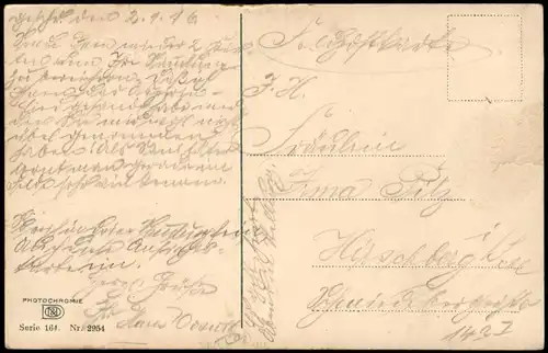 Marken-Waterland Marken; typisches Haus, Innenansicht, Stube mit Kinderbett 1916