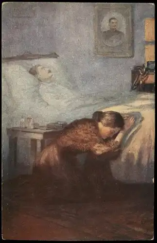 Ansichtskarte  Künstlerkarte (Art Postcard) "Verlorenes Glück" 1910