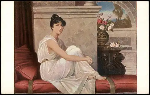 Künstlerkarte (Art Postcard) Künstler C. Schweninger: Sylvia 1910