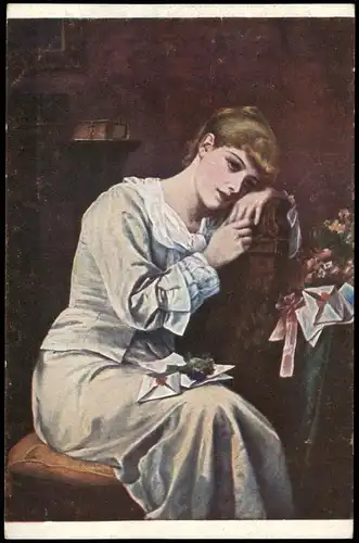 Künstlerkarte Künstler A. Seifert Záležitost Herzensangelegenheit 1920