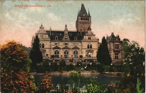 Hummelshain Schloss in Thüringen, color Gesamtansicht (Castle) 1910